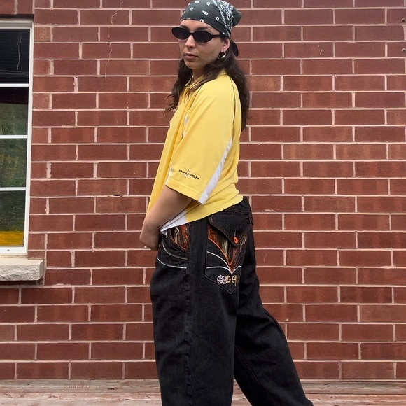 Y2K Red Ape Baggy Jeans - Picture 2 of 8